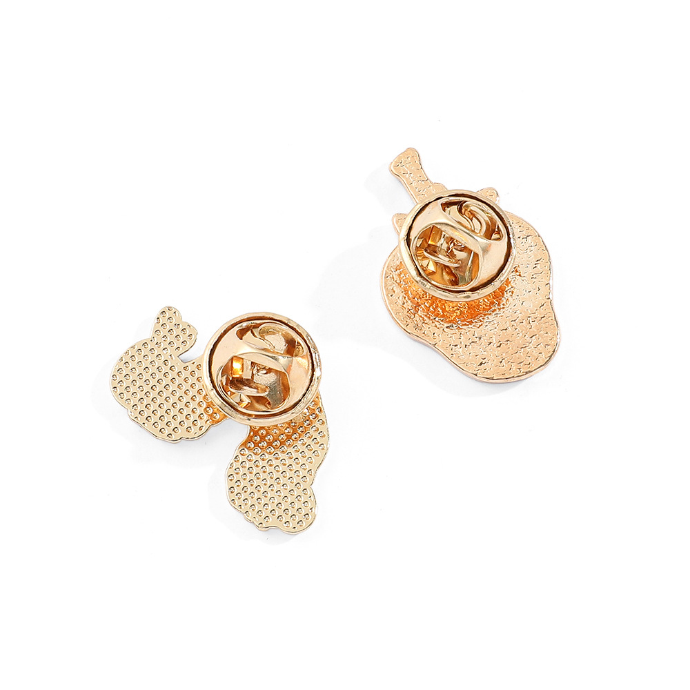 4g Weight Brooches Classification Holiday, Daily Occasion Alloy Material Cartoon, Strawberry Pattern Unisex Gender Enamel Design Casual, Cute Style Casual Cute Pin Cartoon Strawberry Alloy Enamel Unisex Brooches 2