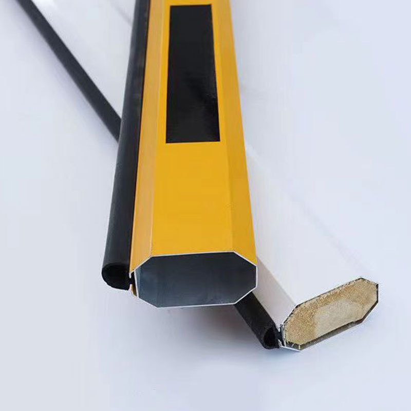 小八角杆胶条杆铝合金道闸杆拦车杆伸缩小区智能道闸椭圆杆水滴杆