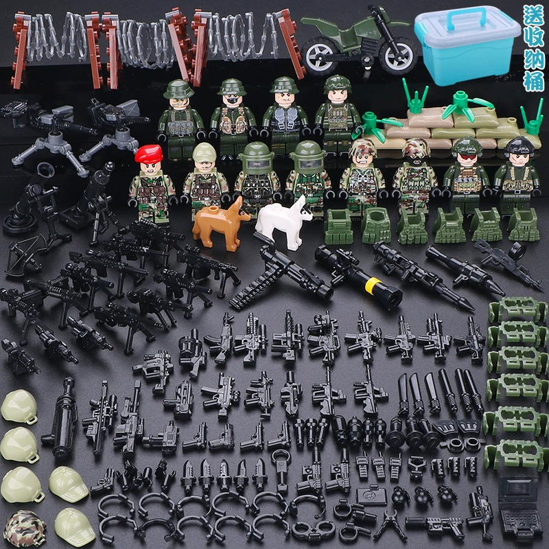 Конструктор с минифигурками (Lego) — военные и полиция, солдаты, техника и аксессуары, наборы