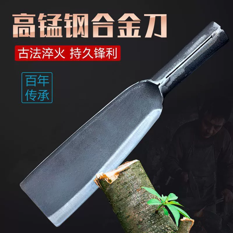 Ручная ковка, марганцовистая сталь, нож для рубки дров, дорожный нож-сабля для разрезания бамбука и раскалывания дров, сельскохозяйственный инструмент