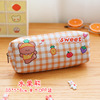 Pencil case for elementary school students, capacious storage system, stationery, with little bears