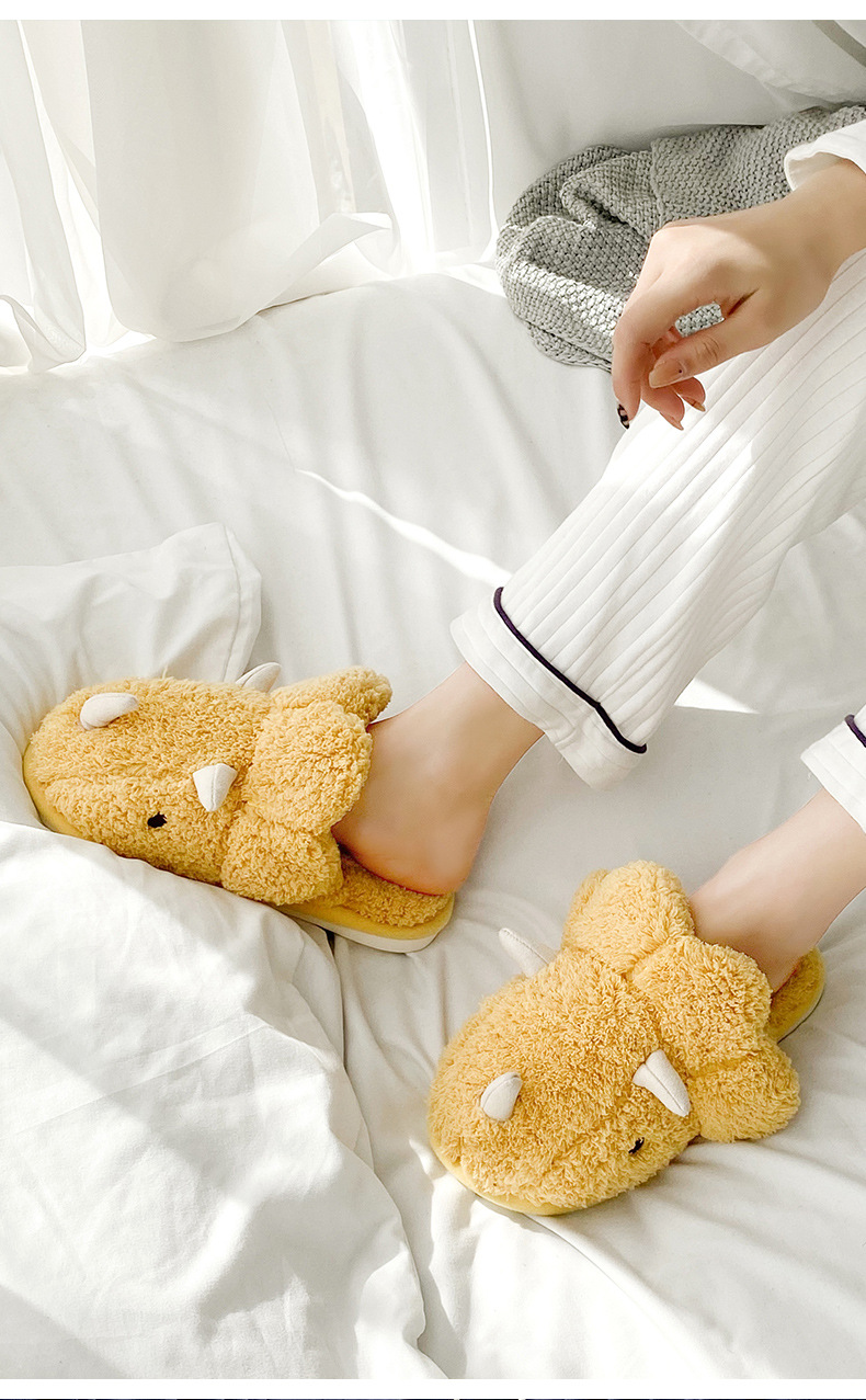 Men's Lady Velvet Closed-Toe Autumn Summer Indoor Outdoor Soft Cushioned Machine Washable Non-Slip Slippers Indoor Shoes_voghion.com