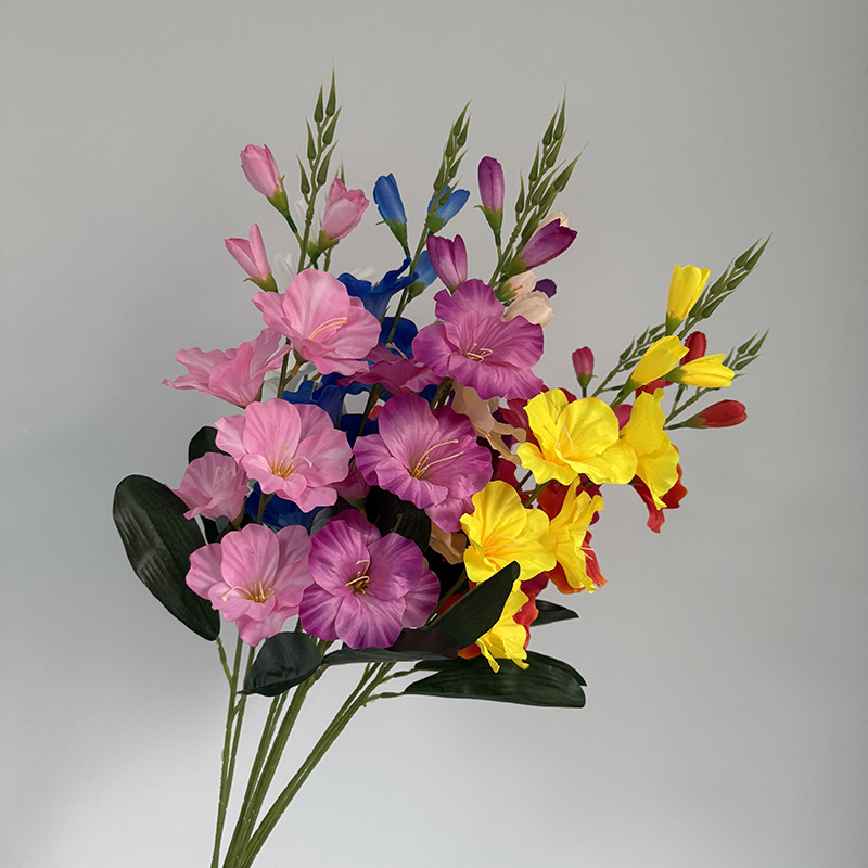 Single Stem of Calla Lily Artificial Flower Cross-Border Foreign Trade Wedding Outdoor Shooting Props Wedding Hall Decoration Artificial Flower Silk Flower