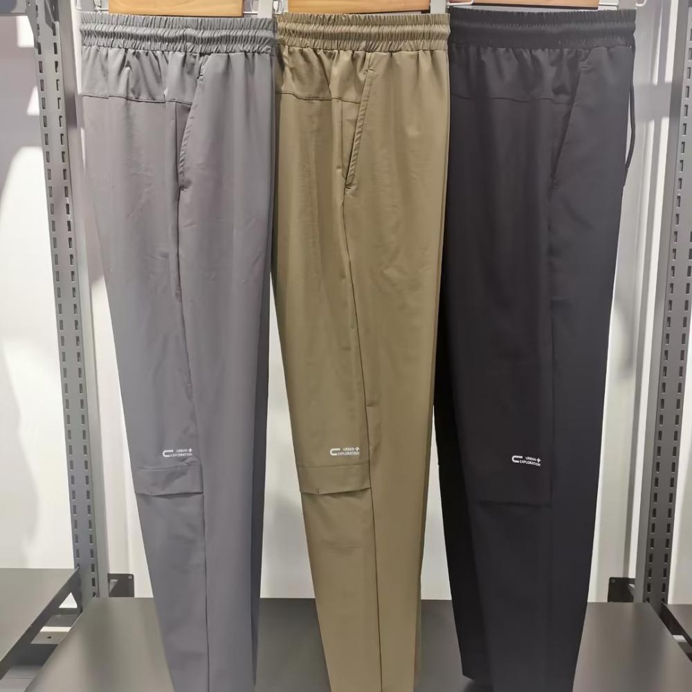 Pantalones deportivos y de ocio Lulu transfronterizos Pantalones de secado rápido para correr al aire libre para hombres Pantalones de entrenamiento de baloncesto sueltos para otoño e invierno