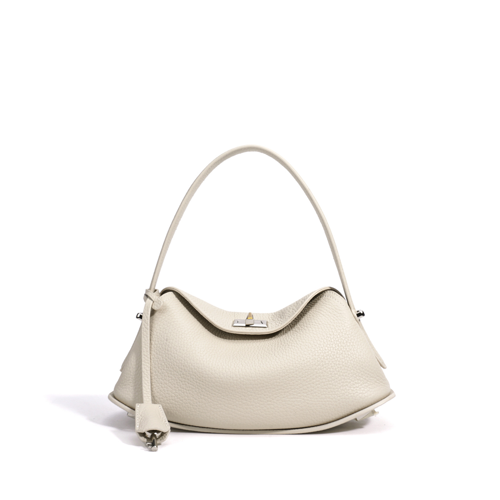 2026 Spring Collection Top Grain Cowhide Fashion Single Shoulder Women's Bag Simple Niche Handbag Genuine Leather Luxury Crossbody Bag - Thumbnail 8