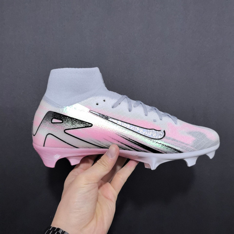 Zapatos de comercio exterior Superfly zapatos de fútbol de combate real para hombres Assassin 16 zapatos deportivos de punto de alta altura zapatos de fútbol de moda FG para mujeres