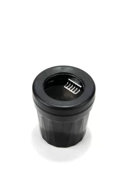 Car Trash Can with Smoke Extinguishing Ring, Rotating Lid, Car Ashtray, Car Ashtray, Home Desktop Ashtray (Car ashtray) - black-gl636-ashtray-with-smoke-extinguishing-ring-h88-outer-diameter-80mm