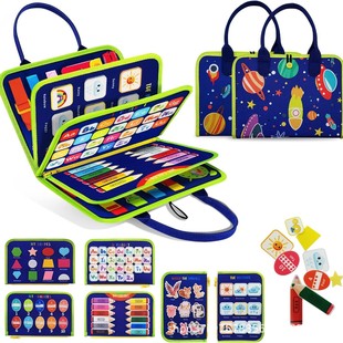 Children's Kindergarten Newborn Felt Enlightenment Cloth Book Infant Baby Early Education Educational Toys Cartoon for 0-3 Years Old