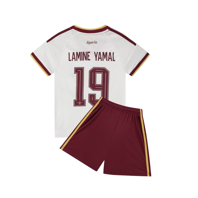 27 Spain Away Number 19 National Team Football Uniform Children's Clothing Set Size 14-30 27 Spain Away Number 19 National Team Football Uniform Children's Clothing Set Size 14-30
