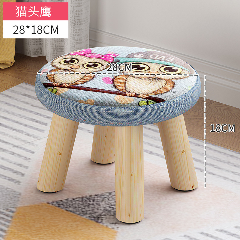 Taburetes de lujo ligero taburete de cambio de zapatos doméstico taburete de puerta taburete de mesa de té taburete creativo sofá de tela pedal taburete