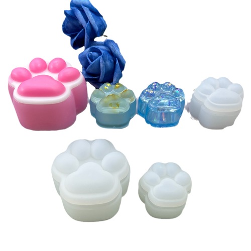 Fat Yaya diy mini cat claw storage box glue mold medium cute table decoration cat claw silicone mold