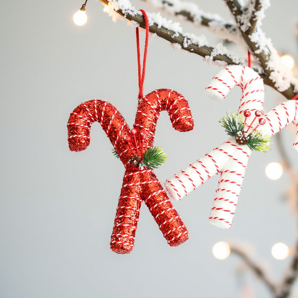 Comercio exterior espuma de Navidad polvo brillante muletas de Navidad sombrero de Navidad decoración de árbol de Navidad colgantes de ventanas vestido al por mayor