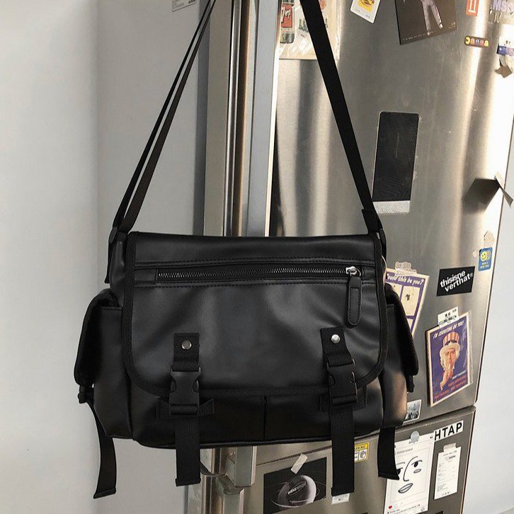 Crossbody Men Trendy Brand Korean Version Sports Large Capacity Messenger Workwear Functional Street Hip Hop Japanese_voghion.com