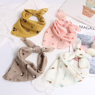 children Scarf Collar new pattern baby scarf spring and autumn Boy Kerchief Cartoon lovely baby princess Cotton and hemp