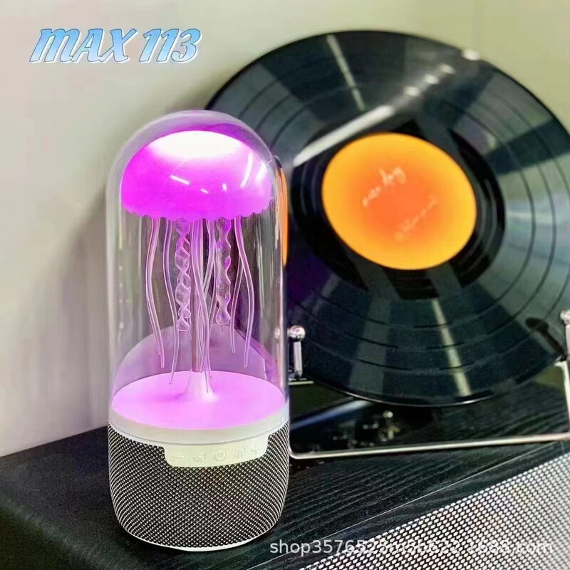 MAX113クラゲbluetoothオーディオスポット音とともに動くbluetoothリズムスピーカーデスクトップ雰囲気ランプ家庭用|undefined