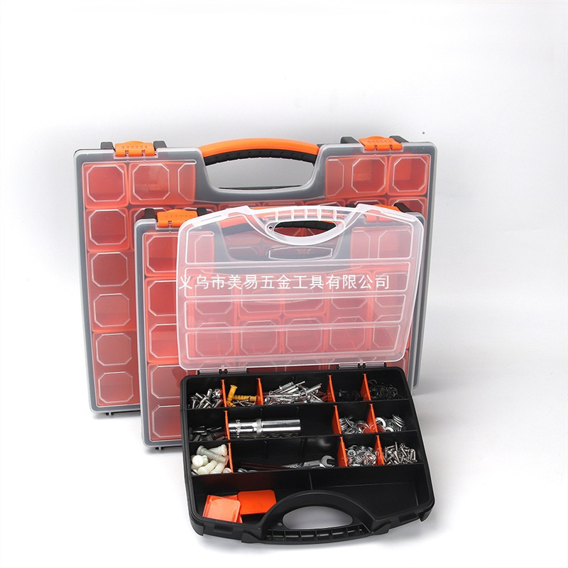 Caja Organizadora con Compartimentos para Piezas y Tornillos para Componentes y Pesca