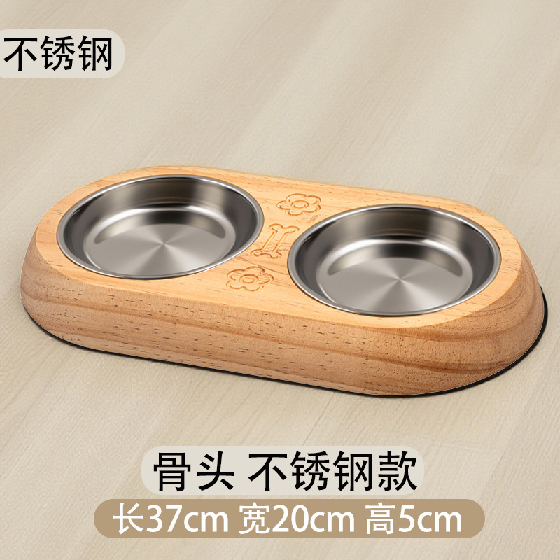 贝格创新食盆宠物用品 宠物碗猫咪狗狗饮水二合一喂食盆不锈钢实|undefined