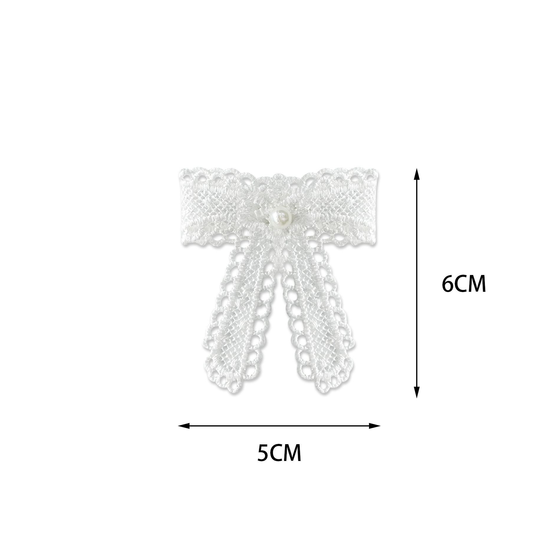 encaje mini arco vestido de perlas decalques DIY tocado de muñeca boutique accesorios comercio electrónico al por mayor image 5