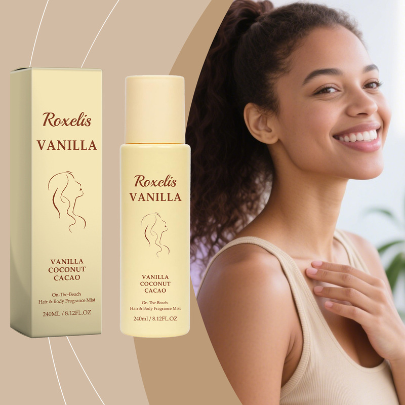 Beach Vanilla Hair and Body Fragrance Spray Dual-Use Fresh Light Fragrance Portable Long-Lasting Daily Care Body Perfume