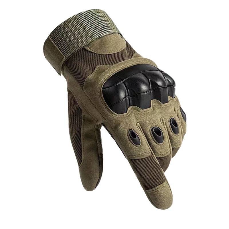Guantes tácticos de medio dedo con carcasa dura — antideslizantes, resistentes al desgaste, protección de nudillos, anticorte, militares de entrenamiento
