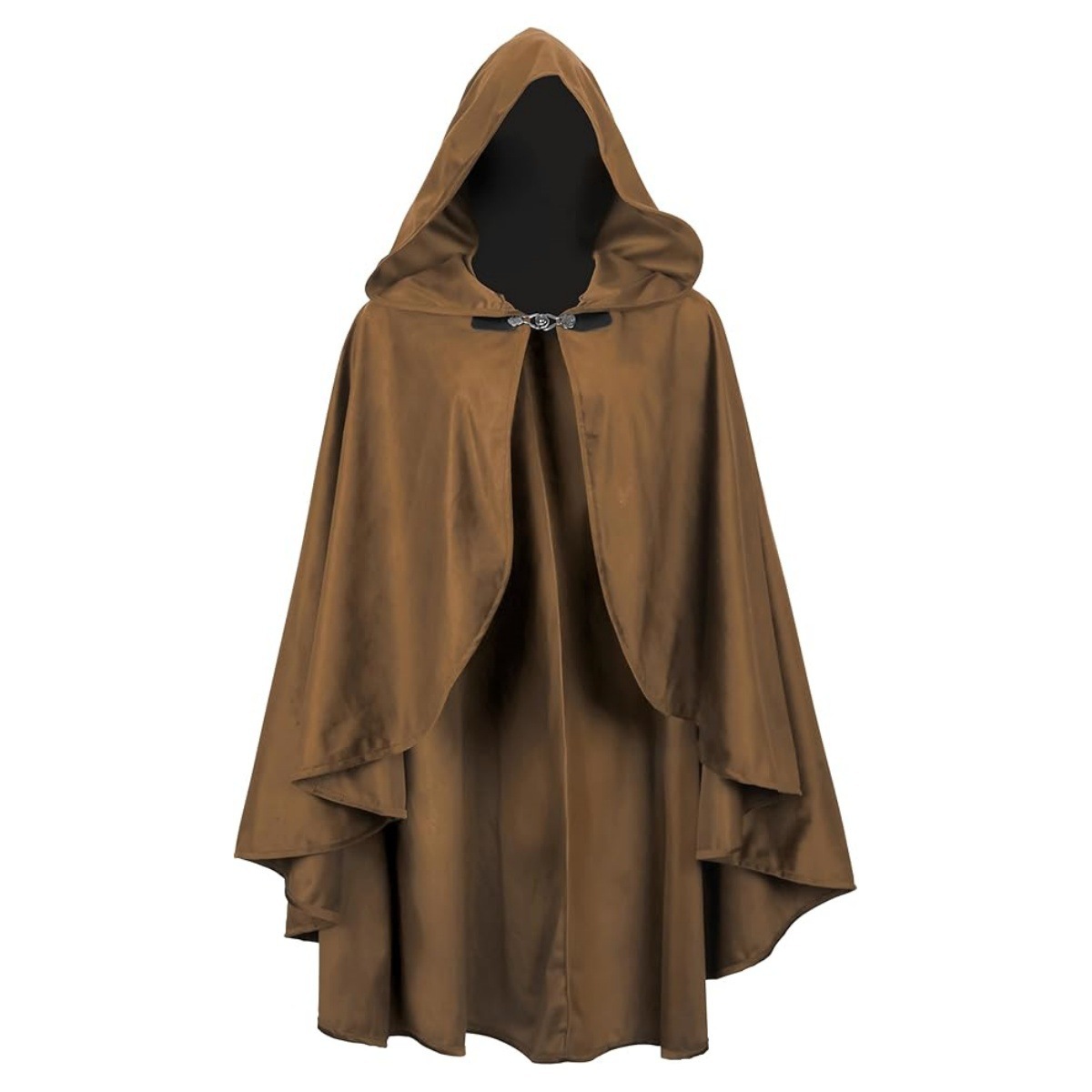 Amazon nueva ropa renacentista con capuz para adultos Halloween medieval chaleón de peluche