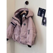 男女童秋冬季夹克冲锋衣羽绒棉服2025新款洋气休闲保暖上衣外套