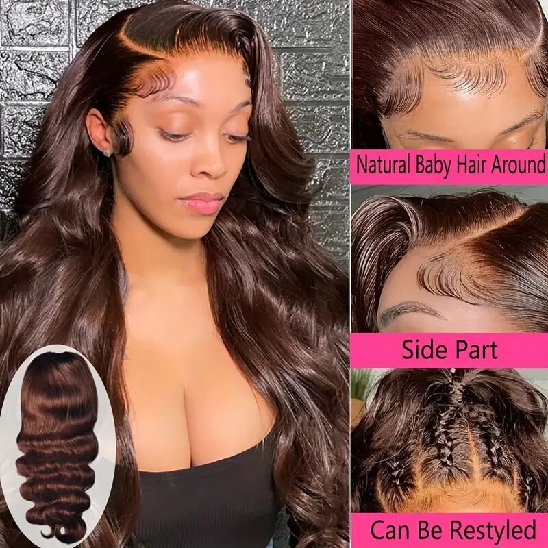 African Lace Front Brown Long Curly Wig for Women European and American Big Curls Big Wave Full Headgear African Lace Front Brown Long Curly Wig for Women European and American Big Curls Big Wave Full Headgear