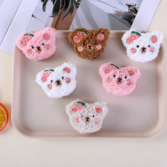 漫画ぬいぐるみブローチかわいいイチゴクマバッグ靴下ピン装飾リストバンド人形アクセサリー