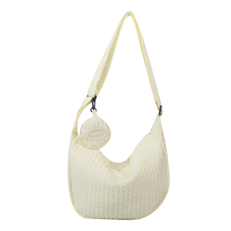 Bolso de mano de moda simple de las mujeres de las axilas de cercanías casual pequeña bolsa 2023 estilo coreano nicho diseño textura bolso de hombro
