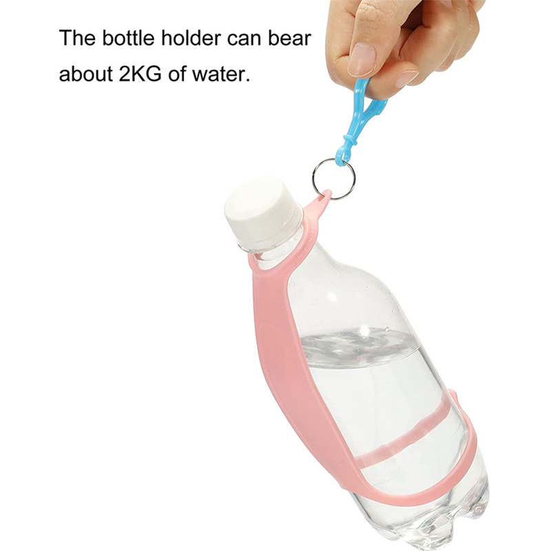 新款硅胶瓶夹户外野营水瓶扣徒步旅行硅胶水瓶夹手腕带便携水瓶带
