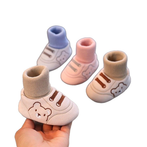 Baby Shoes for Spring, Autumn, Winter - 6-9-12 Months Soft Sole Walking Shoes for Boys and Girls - Non-Slip Shoes for 0-1 Year Olds - Cotton Shoes