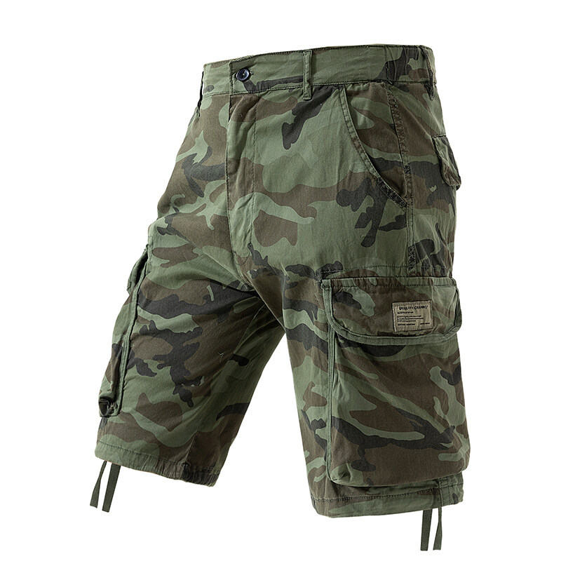 Cross-Border Men's Camouflage Shorts Summer New Men's Large Size Cargo Pants Outdoor Youth Casual Pants