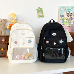 Pain Packet Girl Japanese Style Snack Quantity Small Transparent JK Academy Double Shoulder Bag For Girls Large Capacity Junior High and High School Backpack