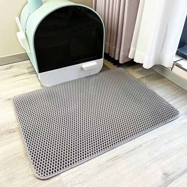 EVA 二重層猫トイレマット特大肥厚ペットマット抗持ち出し猫砂漏れマット猫用品卸売|undefined