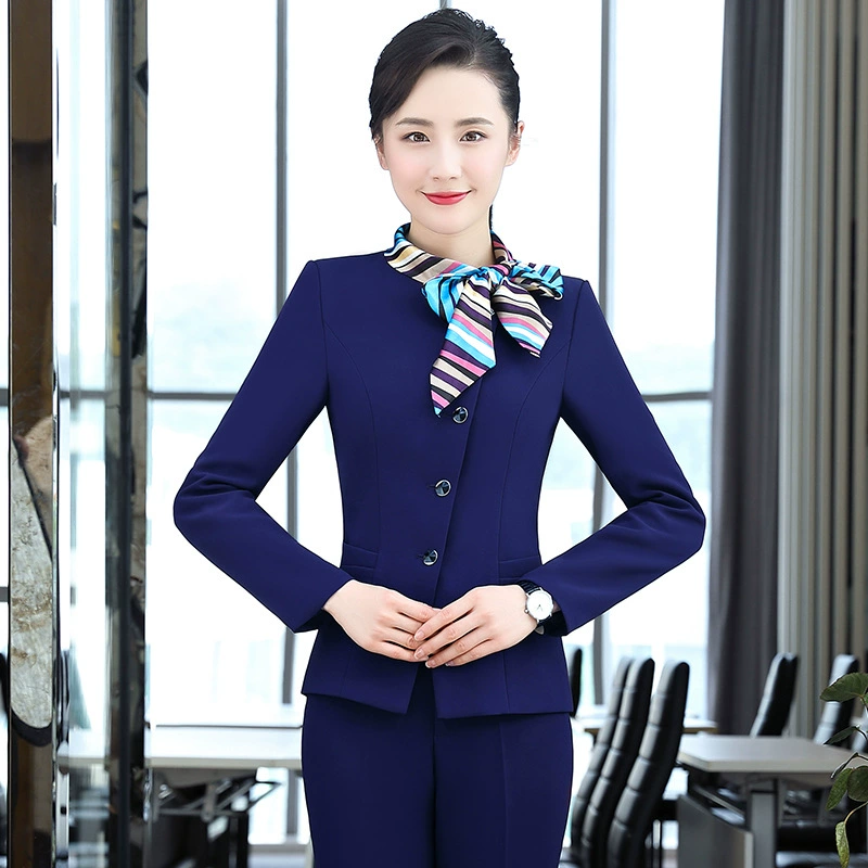 Long-sleeve for hotel for work, demi-season down jacket, set