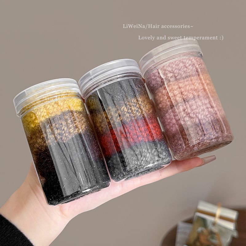 Temperamento de invierno y otoño lana gruesa anillo de cabello no daña cabello de alta elasticidad de banda de goma duradera cuerdas de cabello 2024 nuevo toque de cabeza