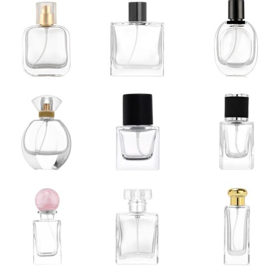 Factory Spot Wholesale Internet Celebrity Flat Square Style 30Ml50Ml100Ml Fashionable Simple Glass Perfume Bottle