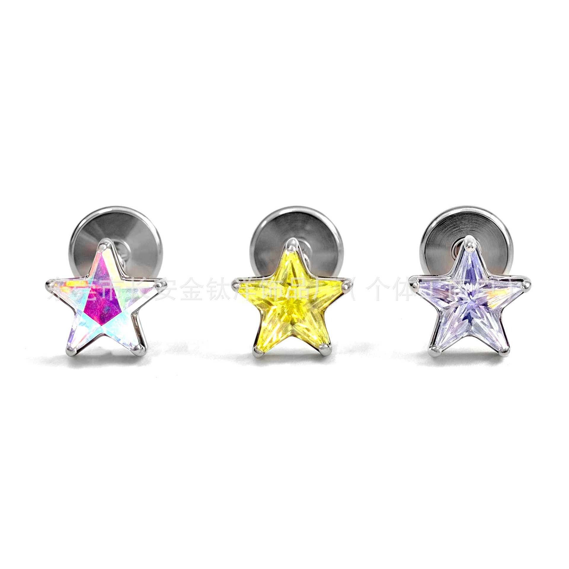 Labret piercing jewelry detail image