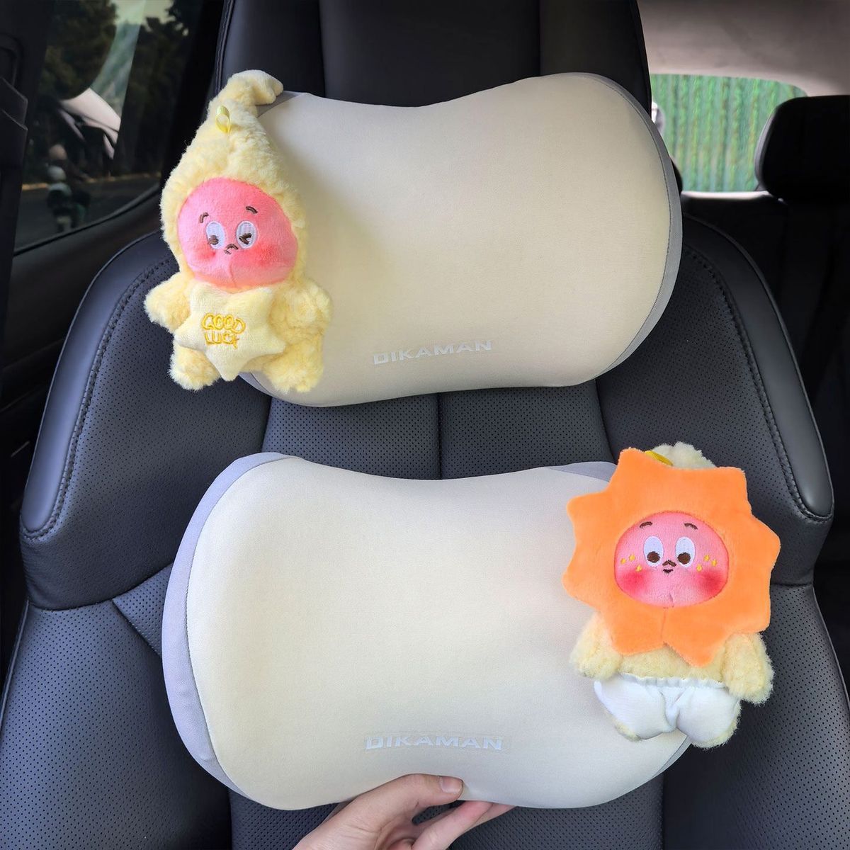 2026 New Model Car Headrest Memory Foam Car Seat Neck Pillow Cute Car Neck Support Pillow