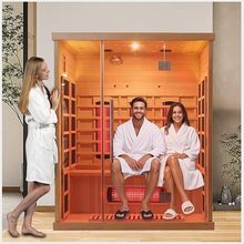 家用商用远红外频谱铁杉木红雪松松木干蒸湿蒸桑拿房安装承建装修