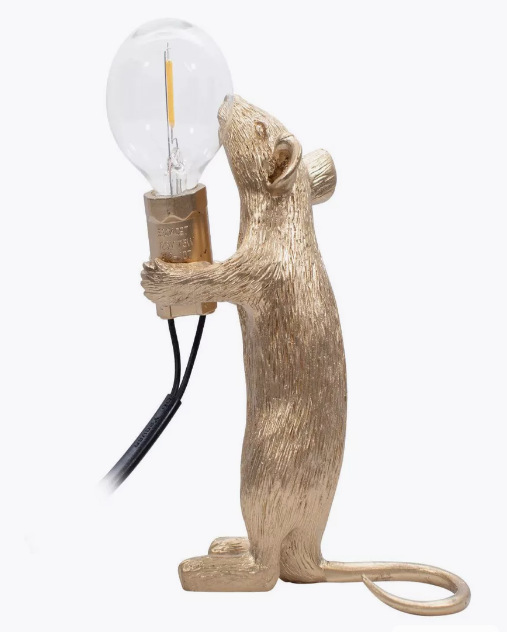 Lámpara de ratón creativa nórdica transfronteriza sala de estar comedor dormitorio tienda de ropa de resina de protección de ojos personalidad decoración de lámpara de escritorio