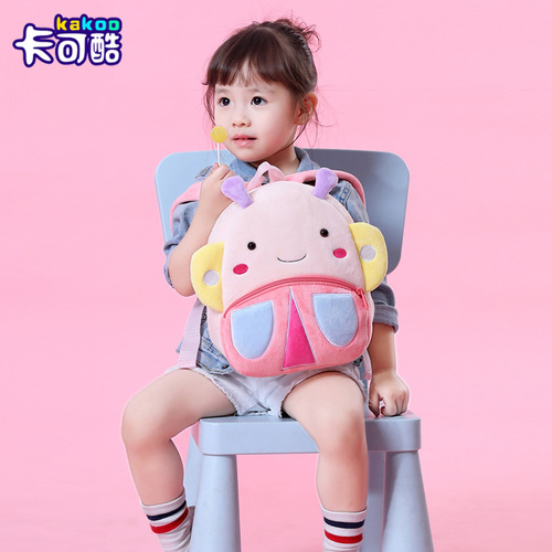 Best-selling cartoon animal children's backpack street vendor supply backpack for kindergarten plush backpack for children, customizable with printed text