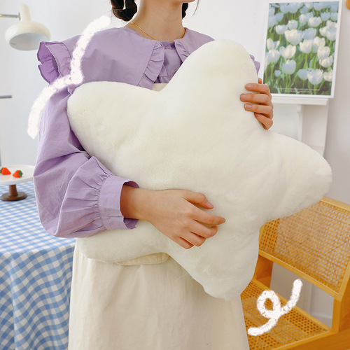 ins Nordic little star pillow super soft cute plush toy sleeping pillow soft girl gift girl heart cream color
