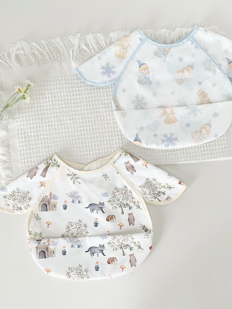 Baby Food Bib Baby Food Supplemented Waterproof Slipperer Feed Children's Bib Four Seasons Baby Food Pocket