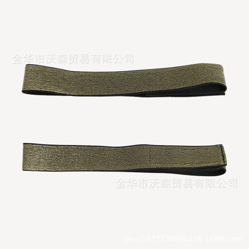 涤纶珠光弹力带批发 假发高弹固定发带可印 制logo elastic band