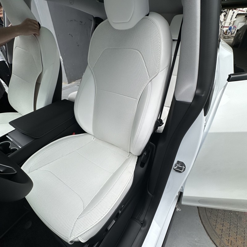 Suitable for Tesla ModelY Rejuvenation New Edition Cushion Seat Protection Cushion Nappa Skin Breathable Ventilation Protective Equipment