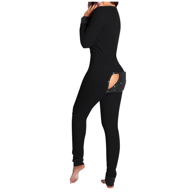 Los pijamas de una sola pieza de las nuevas mujeres vendedoras calientes europeas y americanas con las caderas abren la espalda para el diseño conveniente