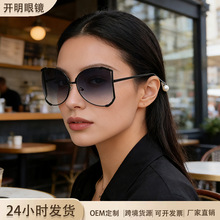 2026新款跨境时尚大框个性防紫外线墨镜女士大框显瘦网红太阳眼镜