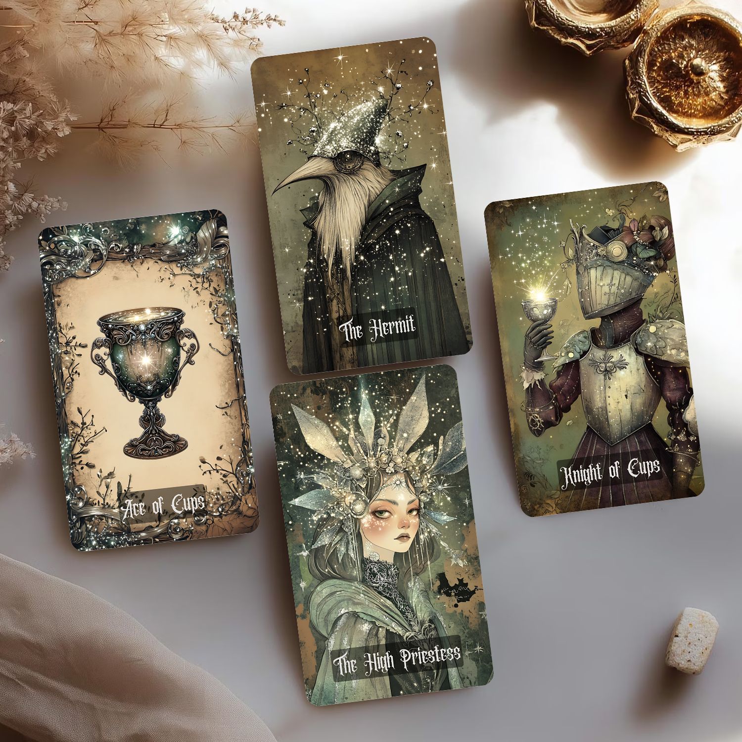 Cross-border Creative Tarot Board Game Cards, Shiny, New English Version Tarot_voghion.com