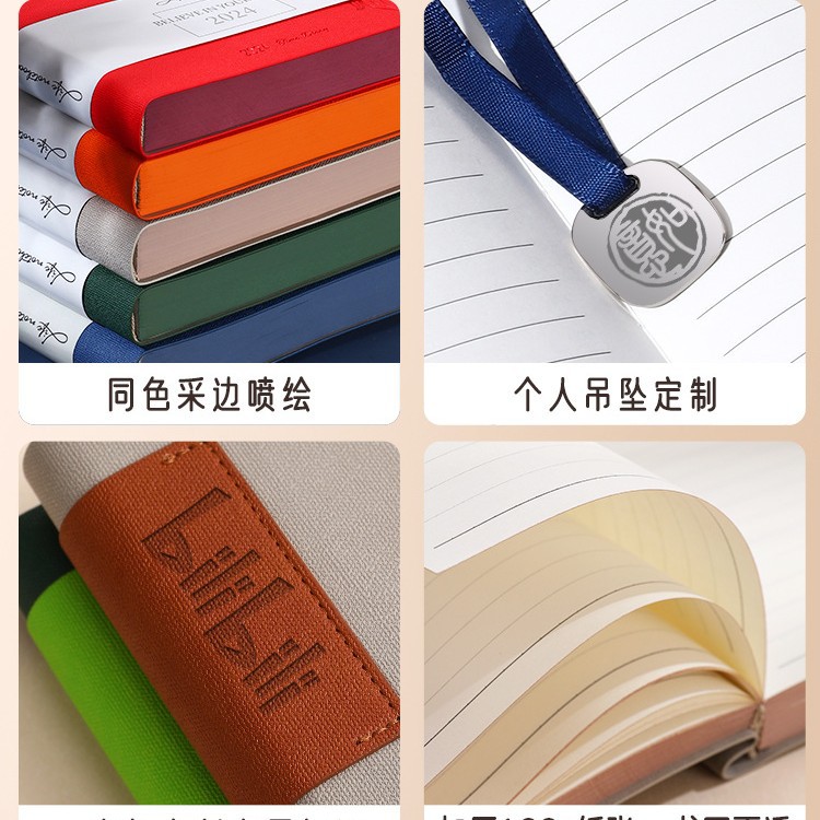 Cuaderno de notas de oficina de negocios grueso cuaderno de notas imprimible logotipo cuaderno de notas de trabajo de cubierta suave cuaderno de escritura
